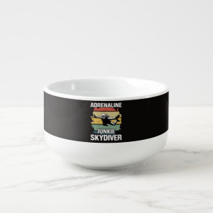 Adrenaline Junkie Skydiver Soup Mug