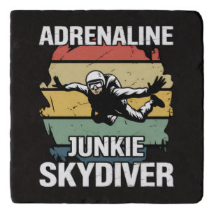 Adrenaline Junkie Skydiver Trivet