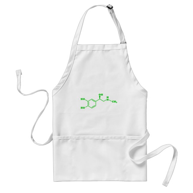Adrenaline Molecular Chemical Formula Adult Apron (Front)