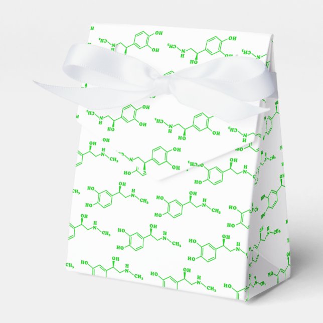 Adrenaline Molecular Chemical Formula Favor Boxes (Front Side)