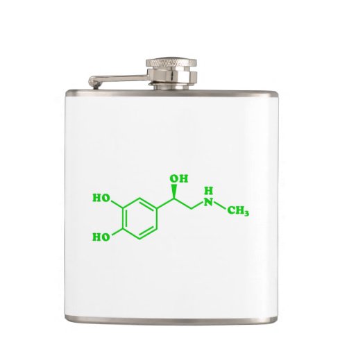 Adrenaline Molecular Chemical Formula Flask