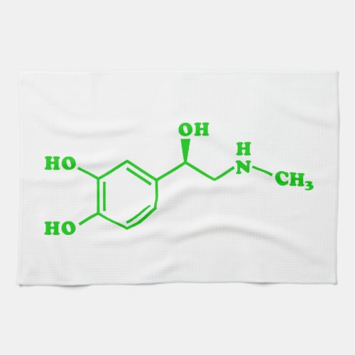 Adrenaline Molecular Chemical Formula Kitchen Towel