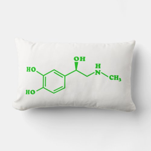 Adrenaline Molecular Chemical Formula Lumbar Pillow