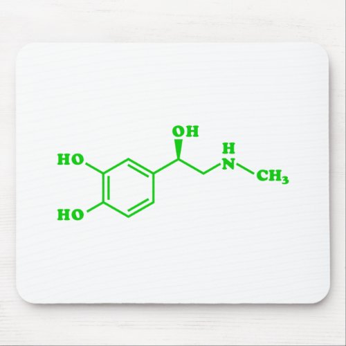 Adrenaline Molecular Chemical Formula Mouse Pad
