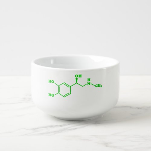 Adrenaline Molecular Chemical Formula Soup Mug