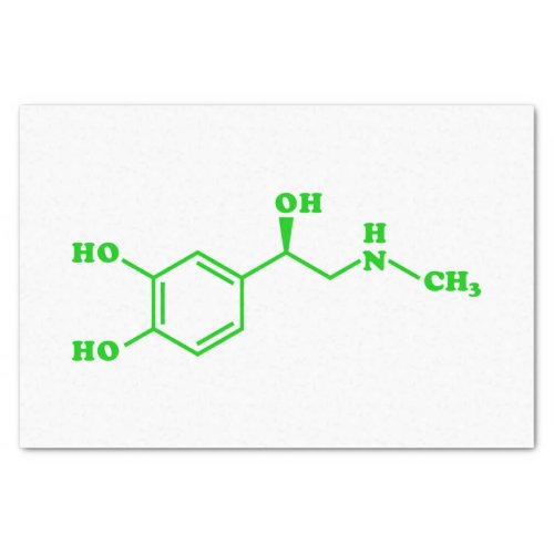 Adrenaline Molecular Chemical Formula Tissue Paper