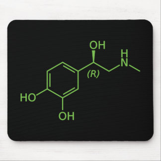 Adrenaline Molecule Chemical Diagram Mouse Pad