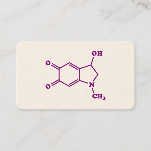 Adrenochrome Molecular Chemical Formula Business Card