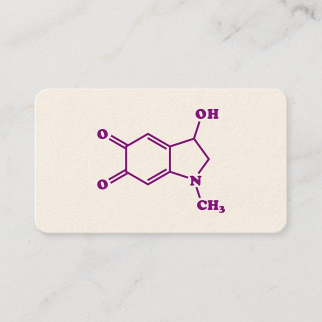 Adrenochrome Molecular Chemical Formula Business Card (Front)