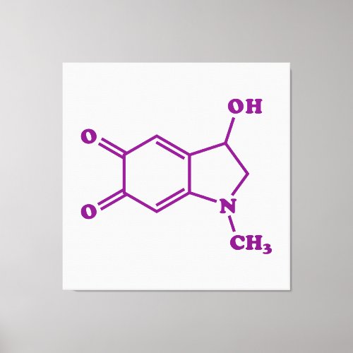 Adrenochrome Molecular Chemical Formula Canvas Print