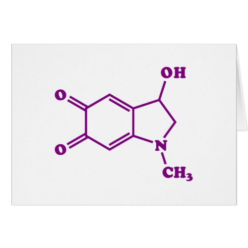 Adrenochrome Molecular Chemical Formula Card
