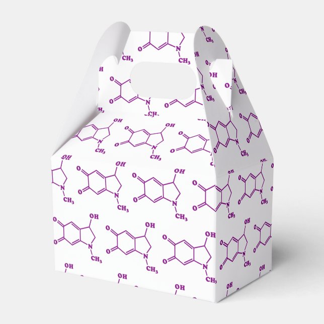 Adrenochrome Molecular Chemical Formula Favor Boxes (Front Side)
