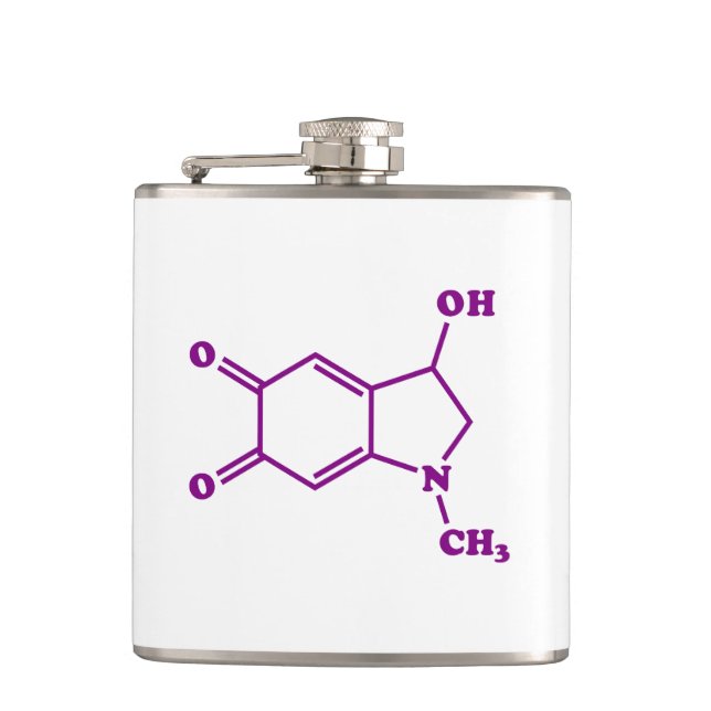 Adrenochrome Molecular Chemical Formula Flask (Front)