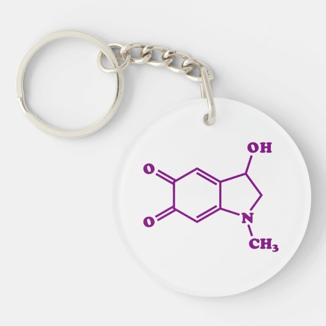 Adrenochrome Molecular Chemical Formula Keychain (Front)