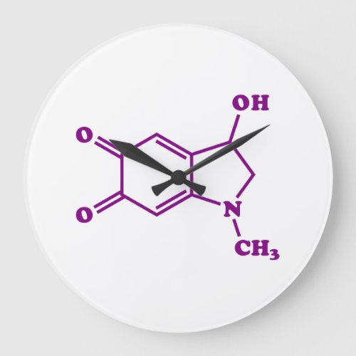 Adrenochrome Molecular Chemical Formula Large Clock