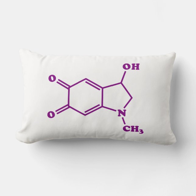 Adrenochrome Molecular Chemical Formula Lumbar Pillow (Front)