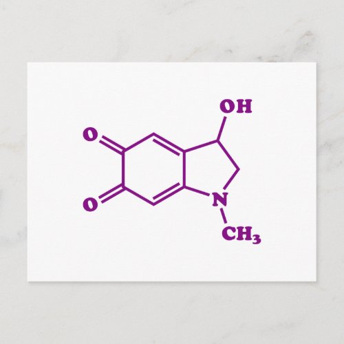 Adrenochrome Molecular Chemical Formula Postcard