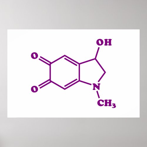Adrenochrome Molecular Chemical Formula Poster