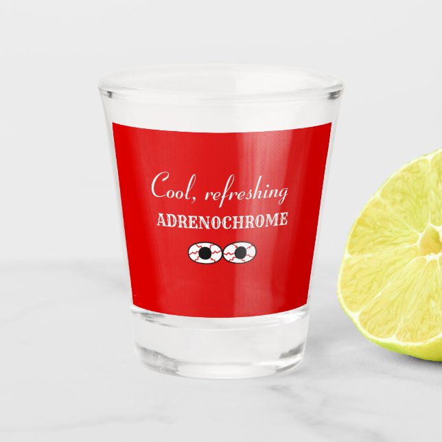 Adrenochrome  shot glass (Front)