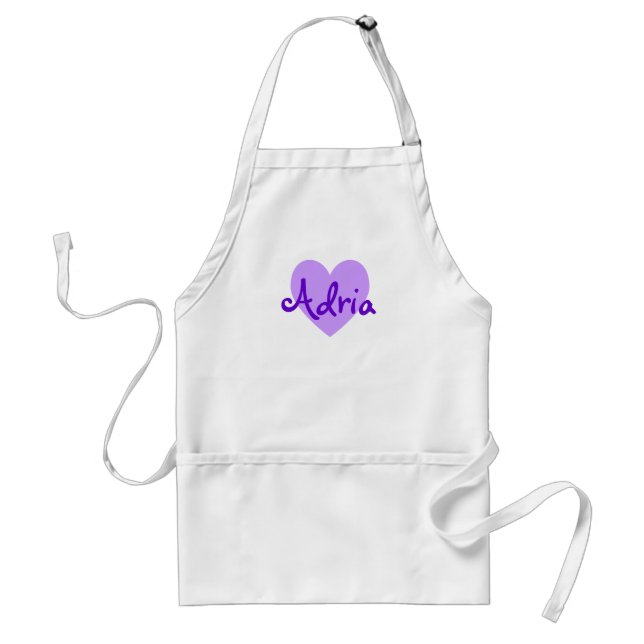 Adria in Purple Adult Apron (Front)
