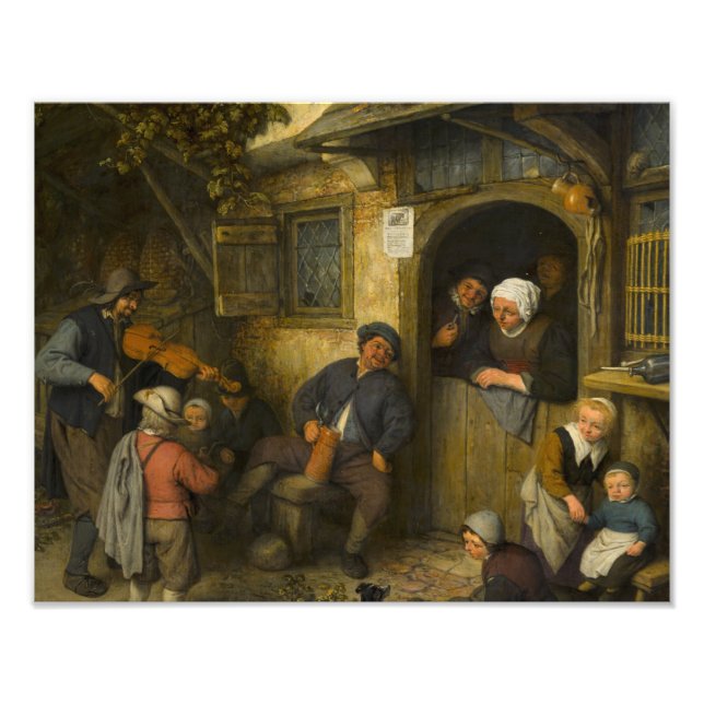 Adriaen van Ostade - The Fiddler Photo Print (Front)