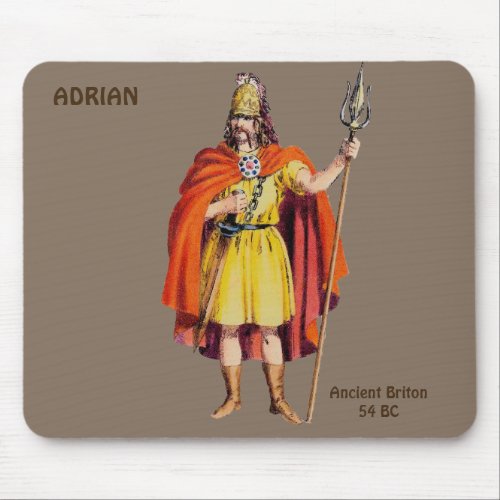 ADRIAN  Ancient Briton COSTUME  Personalised Mouse Pad