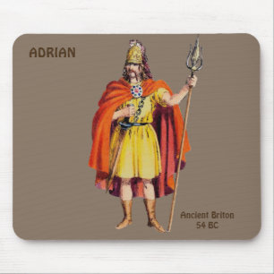 ADRIAN ~ Ancient Briton COSTUME ~ Personalized Mouse Pad