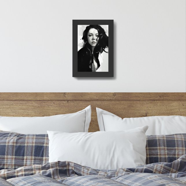 Adrian Ghenie Inspired: Woman in Artistic Elegance Framed Art (Bedroom)