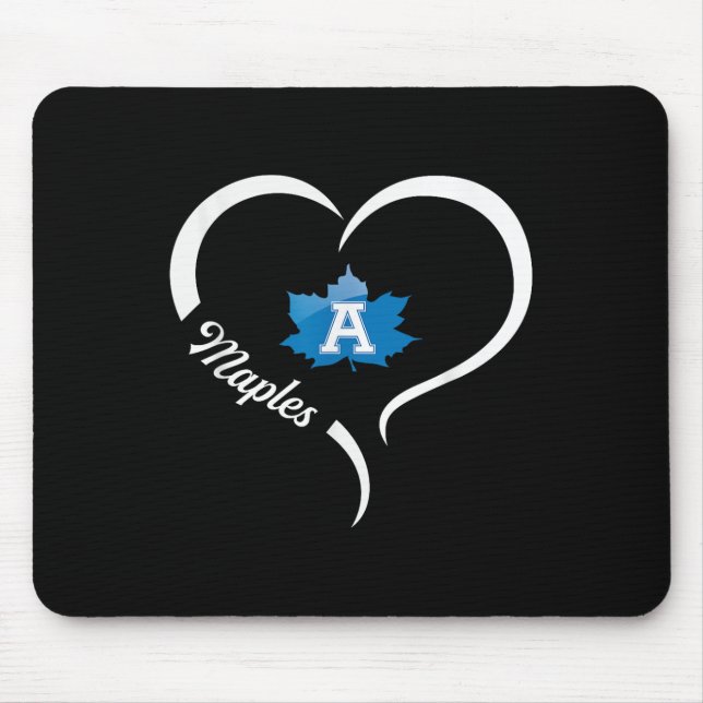 Adrian Maples Logo Half Heart Slogan Hs  Mouse Pad (Front)