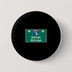 Adrian Michigan Mi Interstate Highway Vacation Sou Button