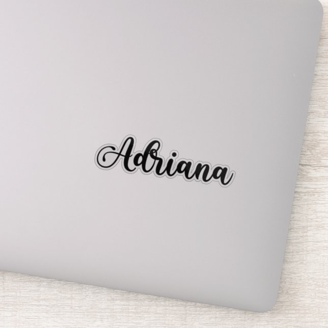Adriana Name - Handwritten Calligraphy Sticker (Detail)