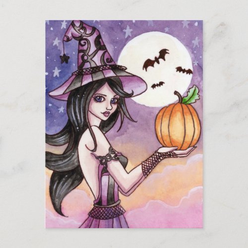 Adrianna _ Halloween Witch Postcard