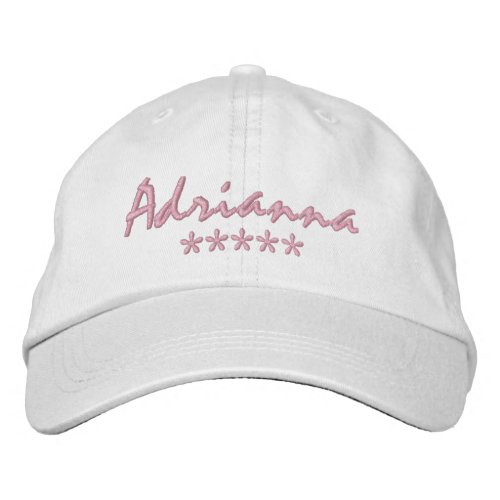 Adrianna Name Embroidered Baseball Cap