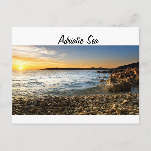 Adriatic beach postcard (Front)