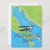 Adriatic Sea Flight map (Back)