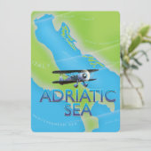 Adriatic Sea Flight map (Standing Front)
