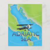 Adriatic Sea Flight map (Back)