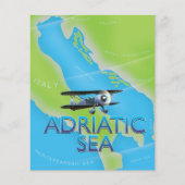 Adriatic Sea Flight map (Front)