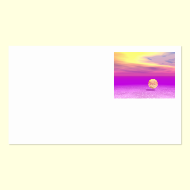 Adrift, Abstract Gold Violet Ocean Double-Sided Standard Business Cards (Pack Of 100)