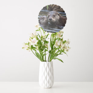 **"Adrift in Love: Mommy and Baby Otter"** Balloon