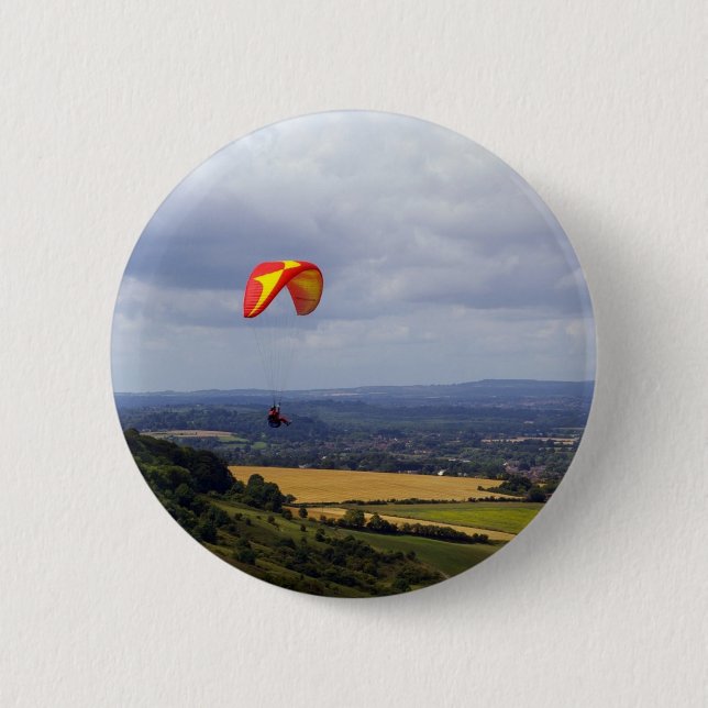 Adrift on the Wind Pinback Button (Front)