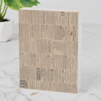 Ads of the Past, NY 1856 Wooden Box Sign