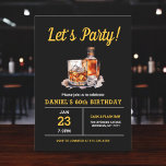 Adult 60 Years Whiskey Bourbon Birthday Party Invitation<br><div class="desc">Raise a glass to celebrate in style with this Adult Whiskey Bourbon Birthday Party Invitation. Featuring a rustic yet sophisticated design inspired by classic whiskey labels, this invitation is perfect for enthusiasts of fine spirits. With bold typography and rich, earthy tones, it sets the mood for a night of toasts,...</div>