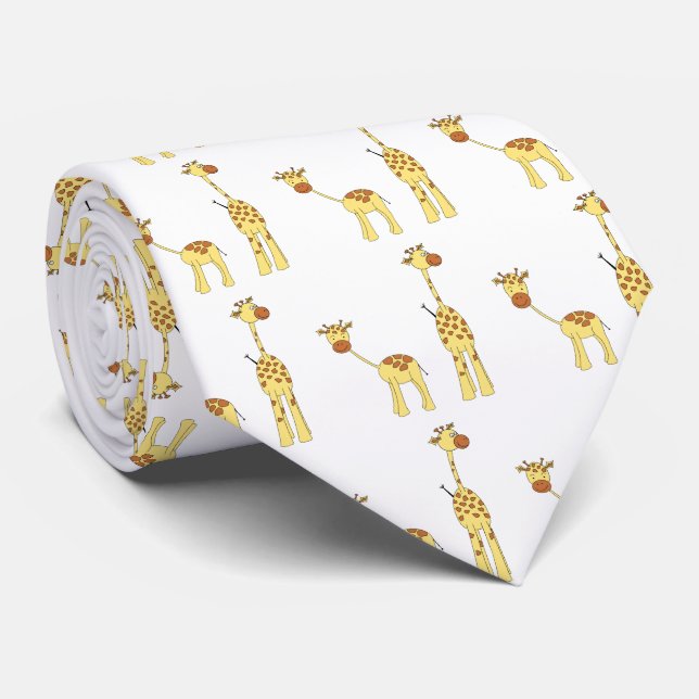 Adult and Young Giraffe Neck Tie (Rolled)