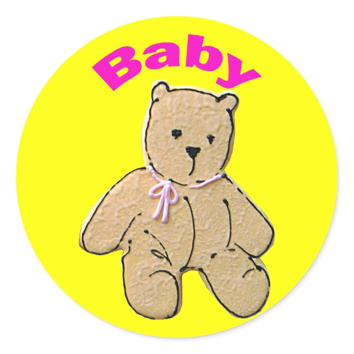 Adult Baby Girl Baby Bear Stickers