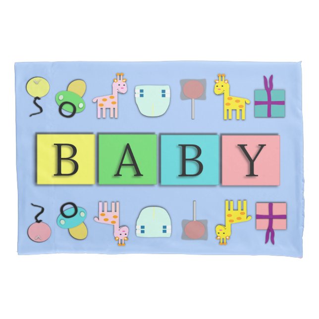 Adult Baby Pillow Case/ABDL Pillow Case/Cute Pillow Case (Front)
