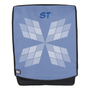 Adult Backpack - Diamond Petals with Text