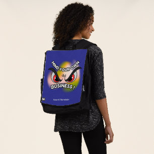 Adult Backpack : Mind Your Own (blue)