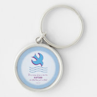 Adult Baptism Dove on Blue