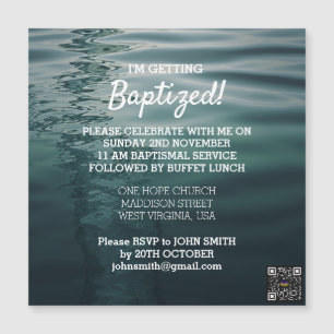 Adult Baptism Magnetic Card